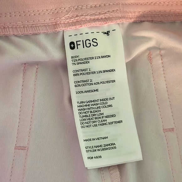 FIGS - SMALL - PINK MARBLE JOGGERS *never worn* - Picture 8 of 8